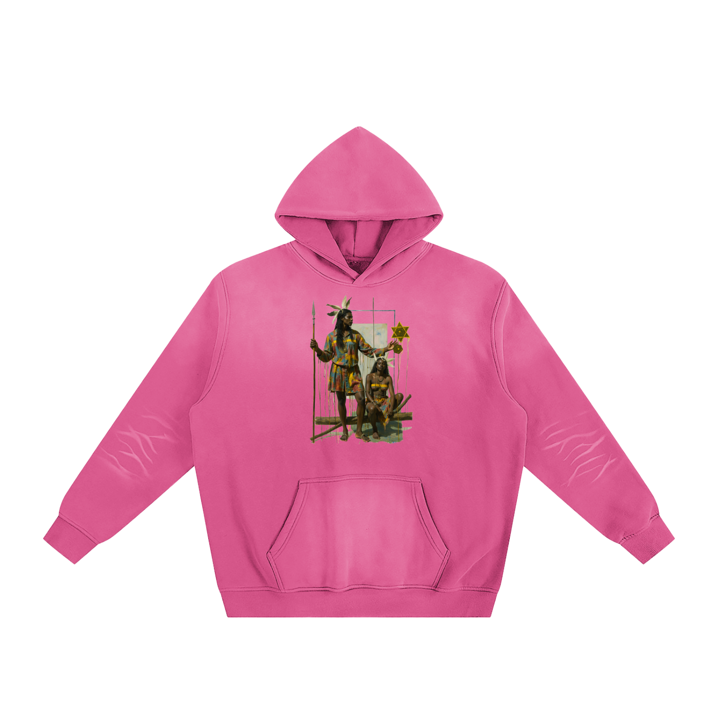 Amaru Khan Stars Sunfade Fleeced Hoodie