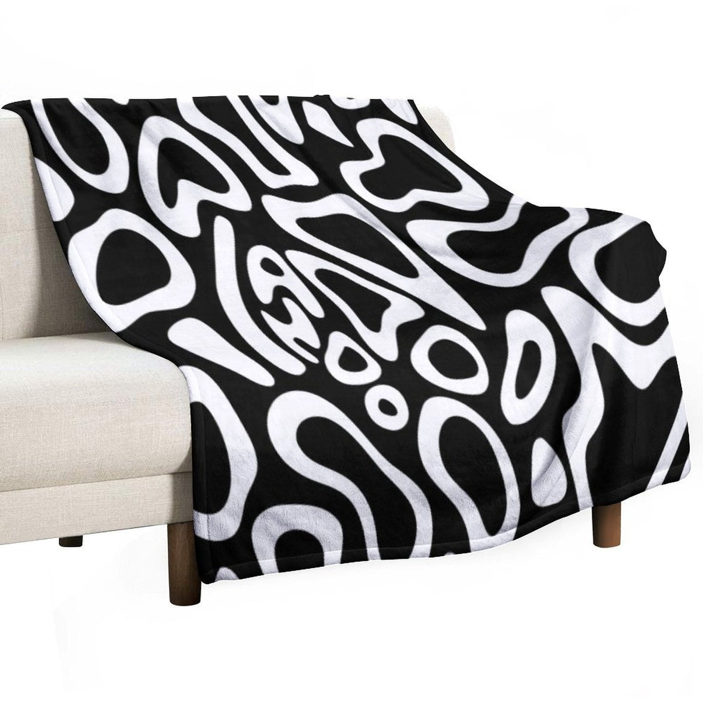 Lando Norris 2024 White Helmet Pattern Throw Blanket