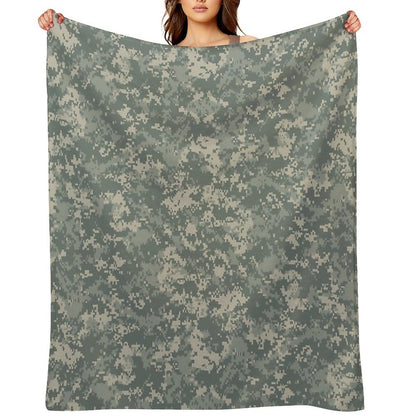 Army ACU Camouflage Throw Blanket