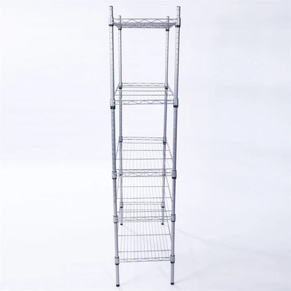5-Tier Storage Rack with Safety Lip (29" × 13.4" × 59")