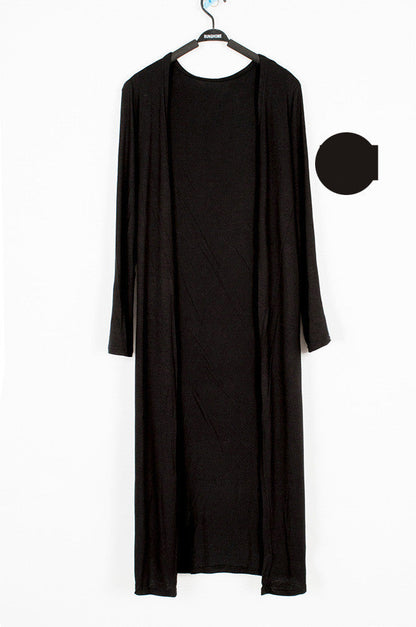 Lightweight Modal Drape Cardigan - Open Front Long Sleeve