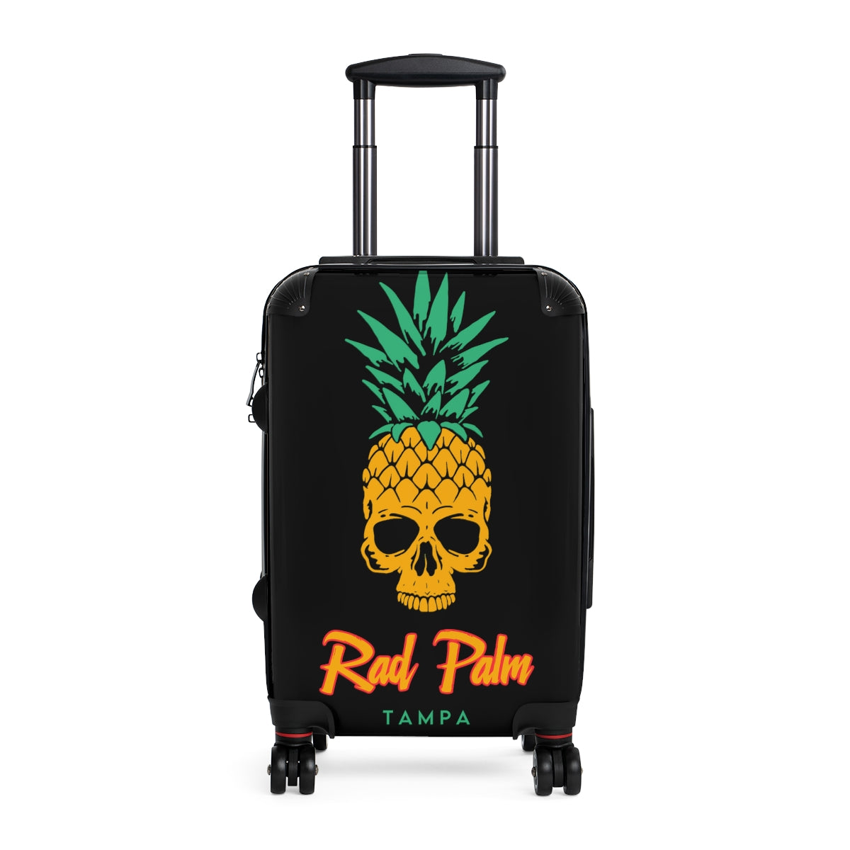 Rad Palm Pineapple Skull Travel Roller Bag