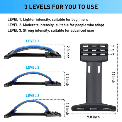 JupiterGear Multi-Level Arched Back Stretcher to Relieve Pain, Stiffness and Correct Posture