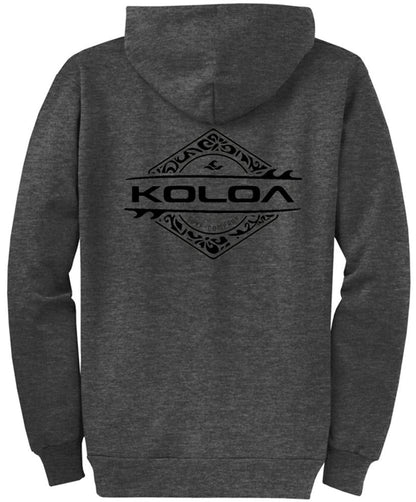 Koloa Diamond Thruster Surfboards Zip Hoodie