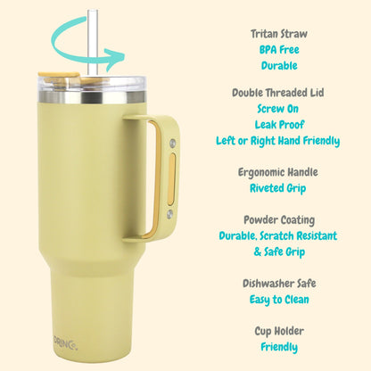 Drinco 40oz Tumbler with Handle (Moonstone)