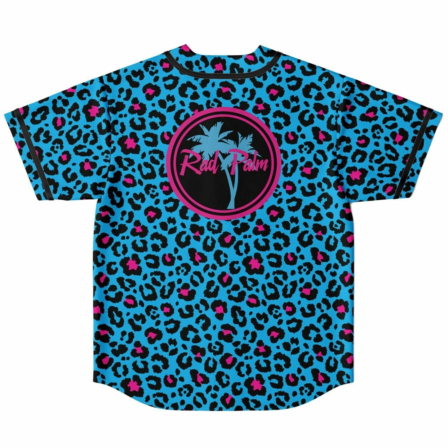 Pink and Blue Leopard Reversible Baseball Jersey