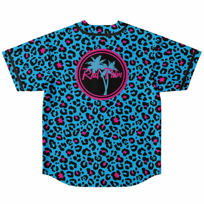 Pink and Blue Leopard Reversible Baseball Jersey