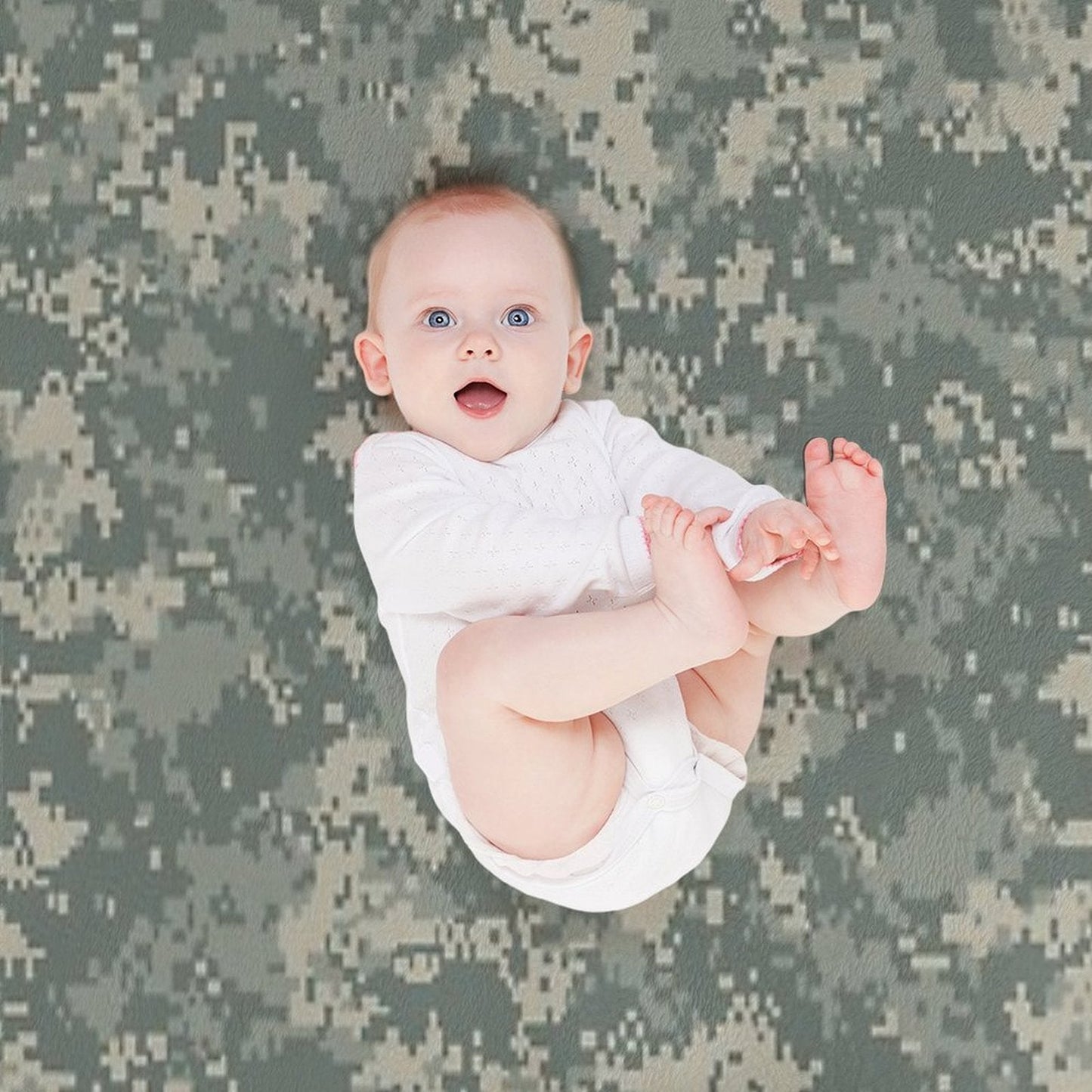 Army ACU Camouflage Throw Blanket