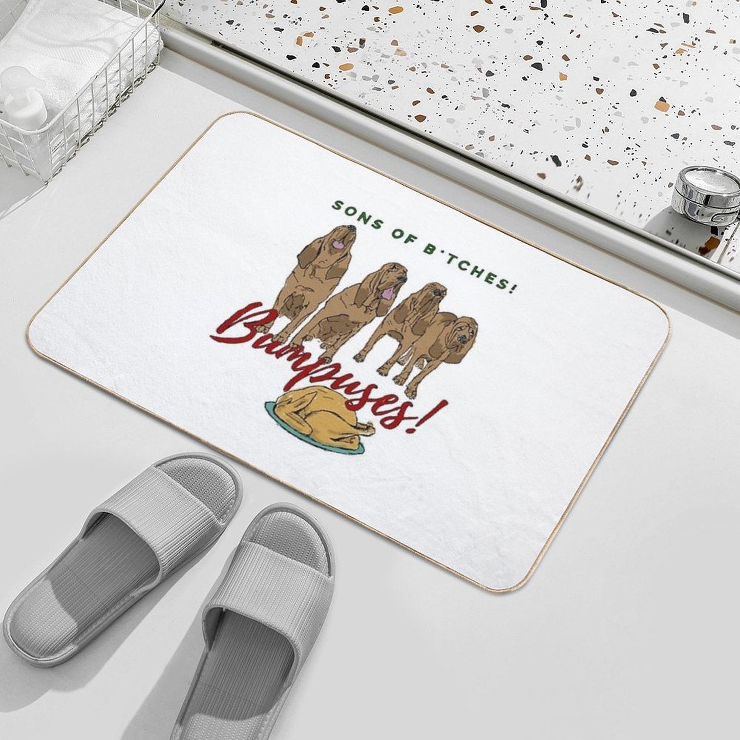 Christmas Story Bumpuses Bloodhounds Bath Mat