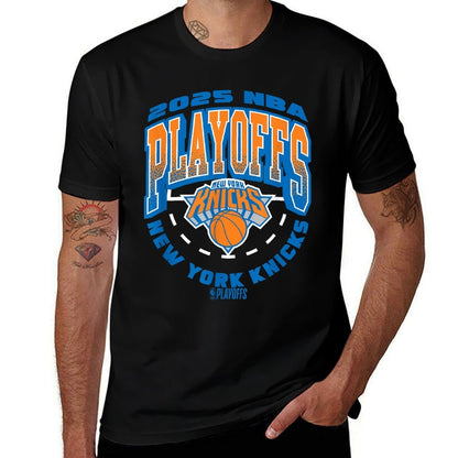 NBA Official New York Knicks Exclusive 2025 Playoffs  Graphic-printed T-Shirt