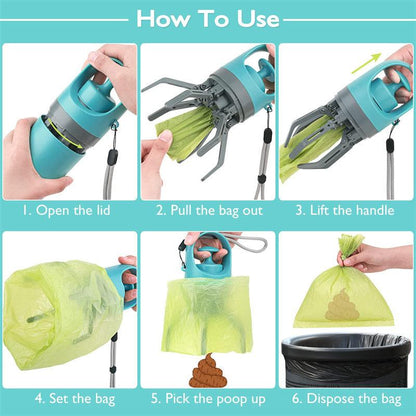Built-in Poop Bag Pet Pooper Scooper