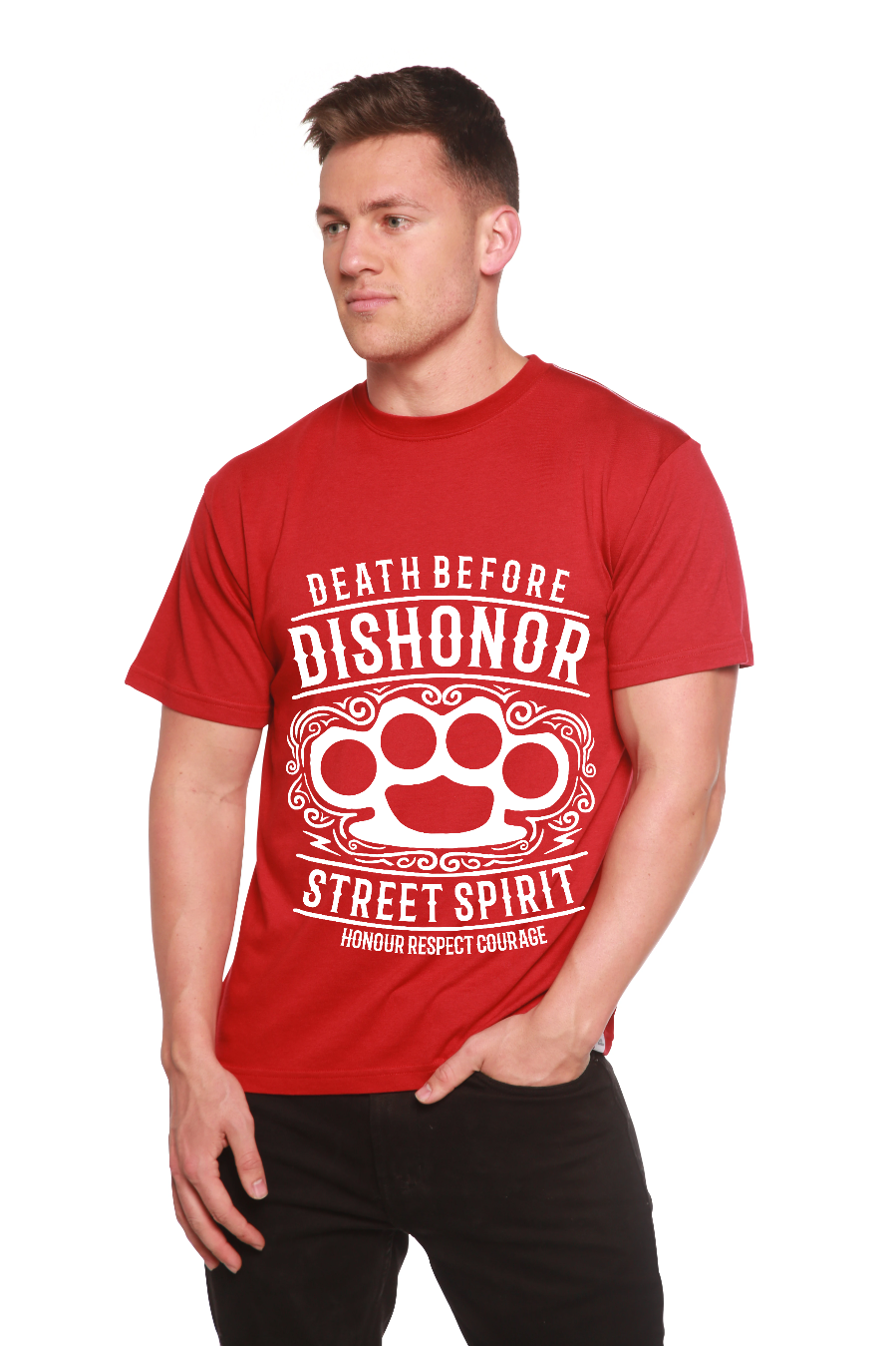 Death Before Men's Bamboo Viscose/Organic Cotton Short Sleeve Graphic T-Shirt