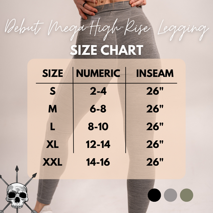WOMEN'S | DEBUT MEGA-HIGH-RISE LEGGING : GRAY