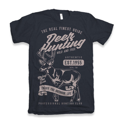 Deer Hunting Men's Bamboo Viscose/Organic Cotton Short Sleeve Graphic T-Shirt