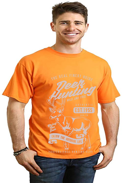 Deer Hunting Men's Bamboo Viscose/Organic Cotton Short Sleeve Graphic T-Shirt