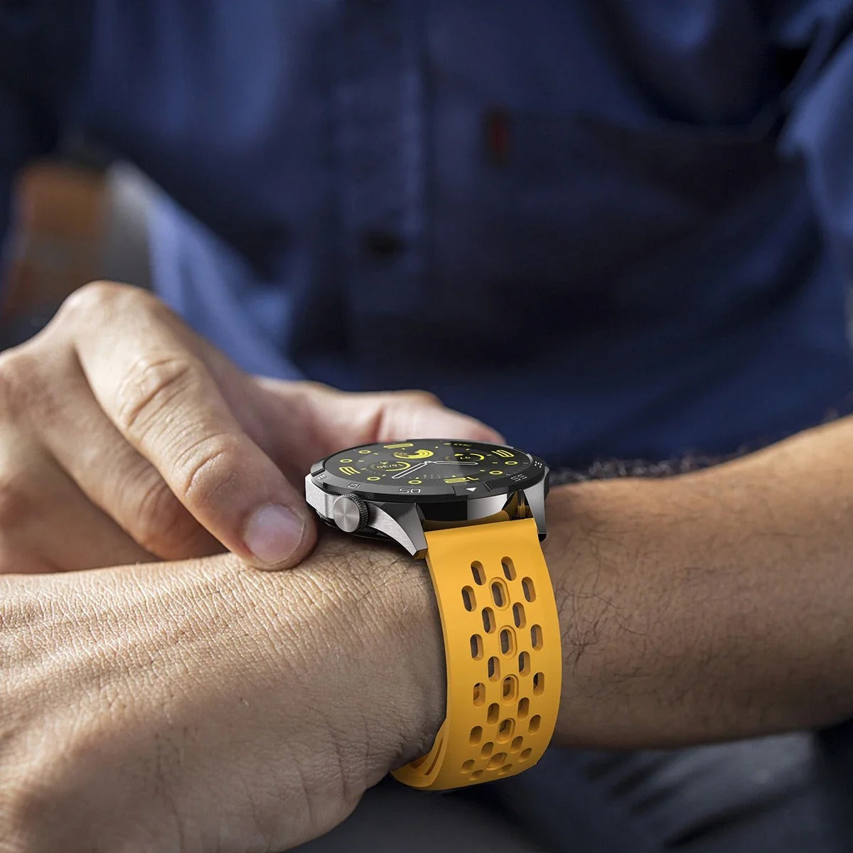 18mm, 20mm, 22mm, Strap for Samsung Galaxy Watch 7 FE 6 5 4 5Pro 6/4Classic Silicone Band for Huawei GT5 Pro 46mm GT4/3Pro Bracelet