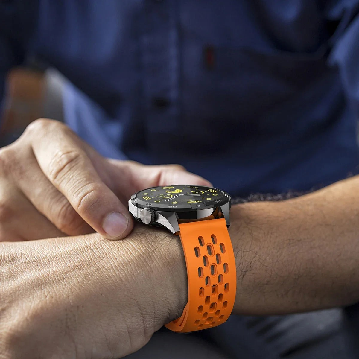 18mm, 20mm, 22mm, Strap for Samsung Galaxy Watch 7 FE 6 5 4 5Pro 6/4Classic Silicone Band for Huawei GT5 Pro 46mm GT4/3Pro Bracelet