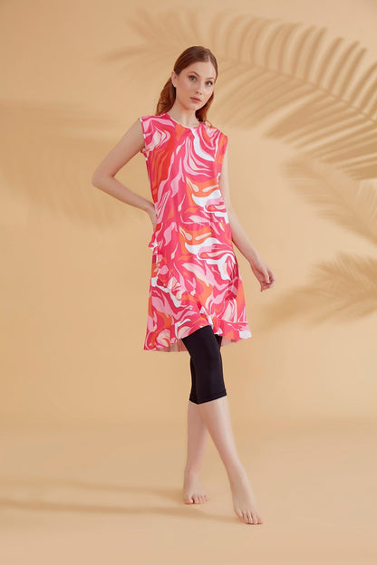 Lycra Fushya Half Coverage Swimsuit M2370
