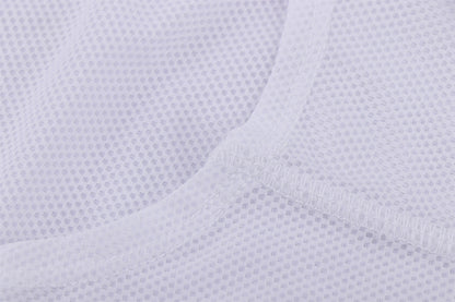 Men's Mesh Base Layer - White Long Sleeve Cycling Undershirt