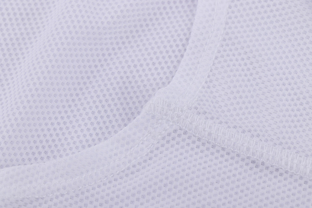 Men's Mesh Base Layer - White Sleeveless Cycling Undershirt