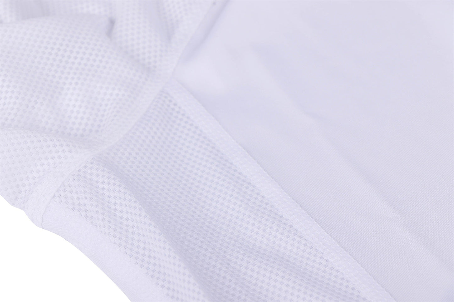 Men's Mesh Base Layer - White Long Sleeve Cycling Undershirt