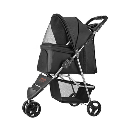 Agile 3-Wheel Quick-Fold Pet Stroller