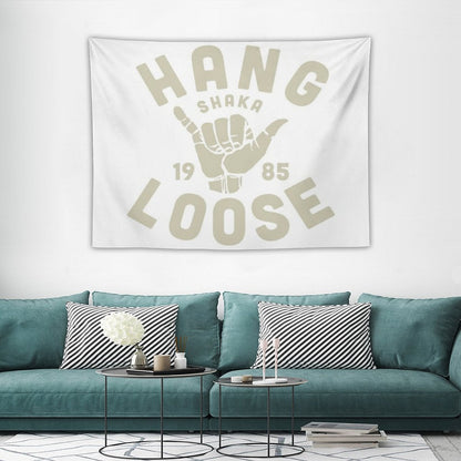 Vintage Surf Sticker Shaka Tapestry