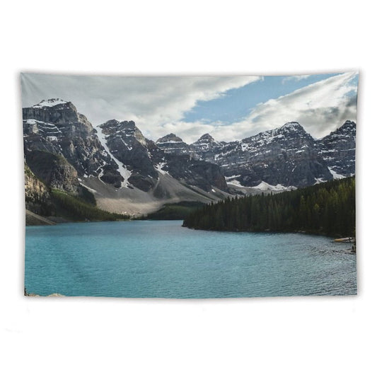 Rocky Mountains Blue Lake National Park Tapestry