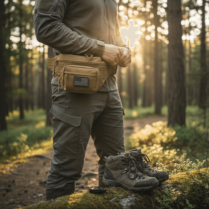 XGear Tactical Hunting Fanny Pack with USA Flag Patch
