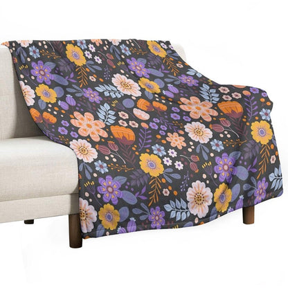 Floral Charm Throw Blanket