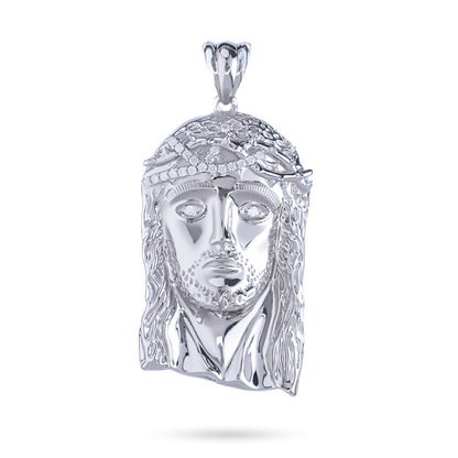 Jesus Piece Pendant in 925 Sterling Silver