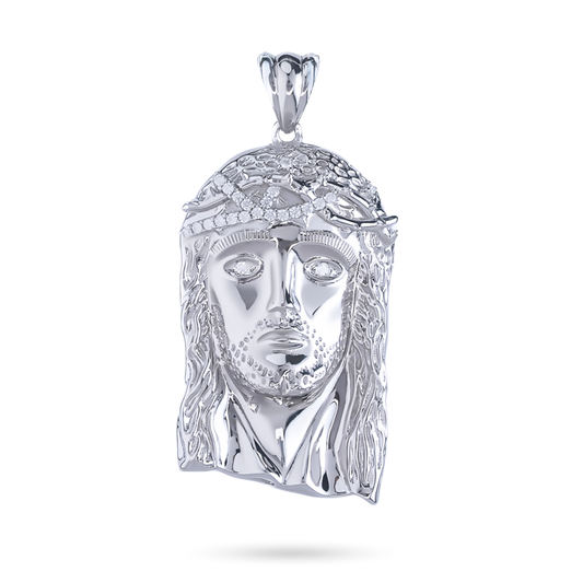 Jesus Piece Pendant in 925 Sterling Silver