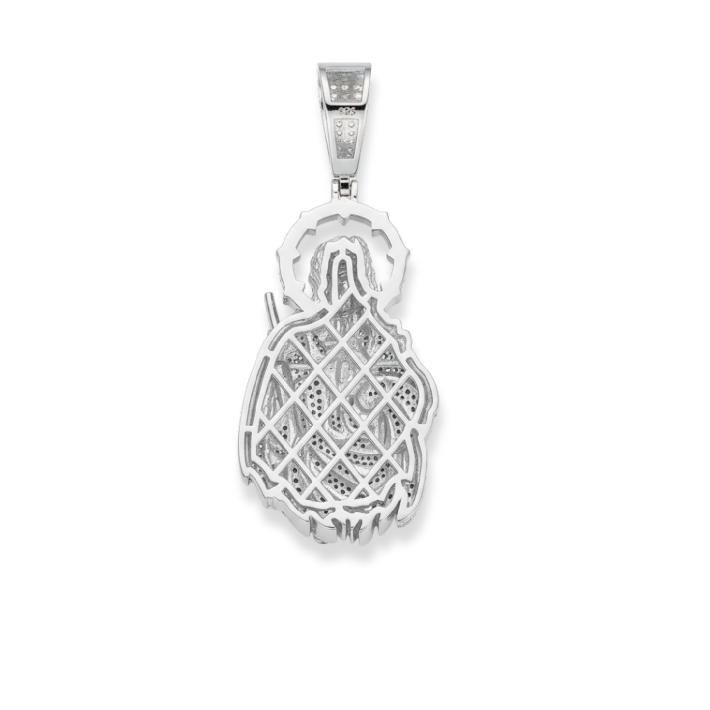 St. Judas Moissanite Pendant 925 Sterling Silver