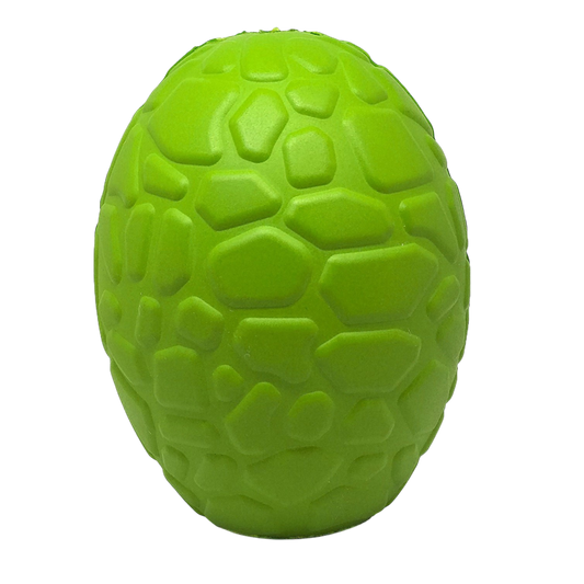 Dinosaur Egg eDispenser Durable Rubber Chew Toy & Treat Dispenser