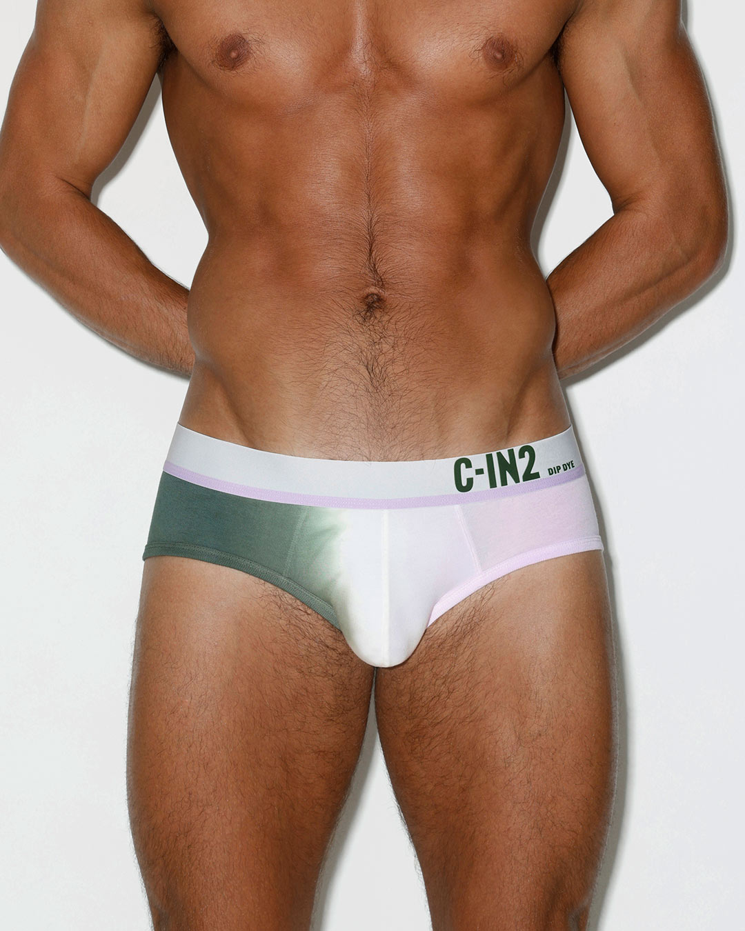 Dip Dye Low Rise Brief Lilac Green