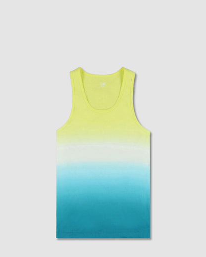 Dip Dye Relaxed Tank Breeze Blue