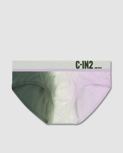 Dip Dye Low Rise Brief Lilac Green