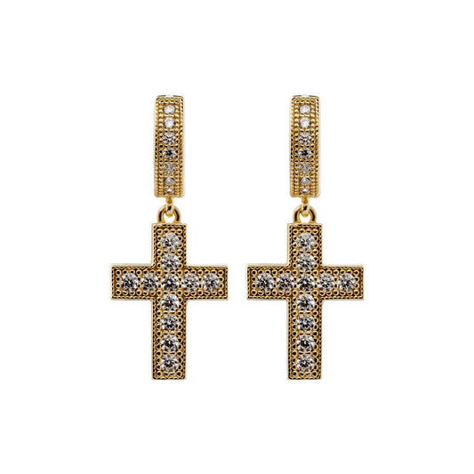 Divine Cross Earrings