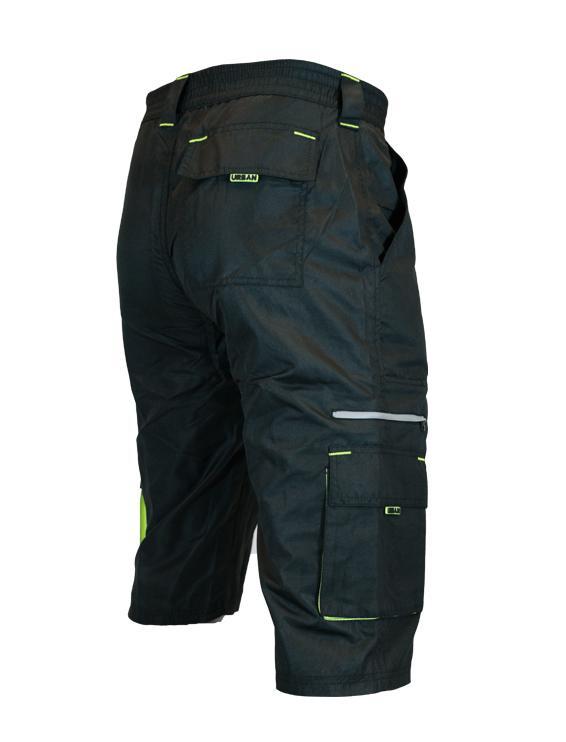 DK Gravel Shorts I — Long Baggy MTB Shorts (1/2 Pants) with 7 Pockets & Side Vents
