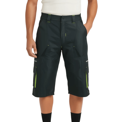 DK Gravel Shorts I — Long Baggy MTB Shorts (1/2 Pants) with 7 Pockets & Side Vents