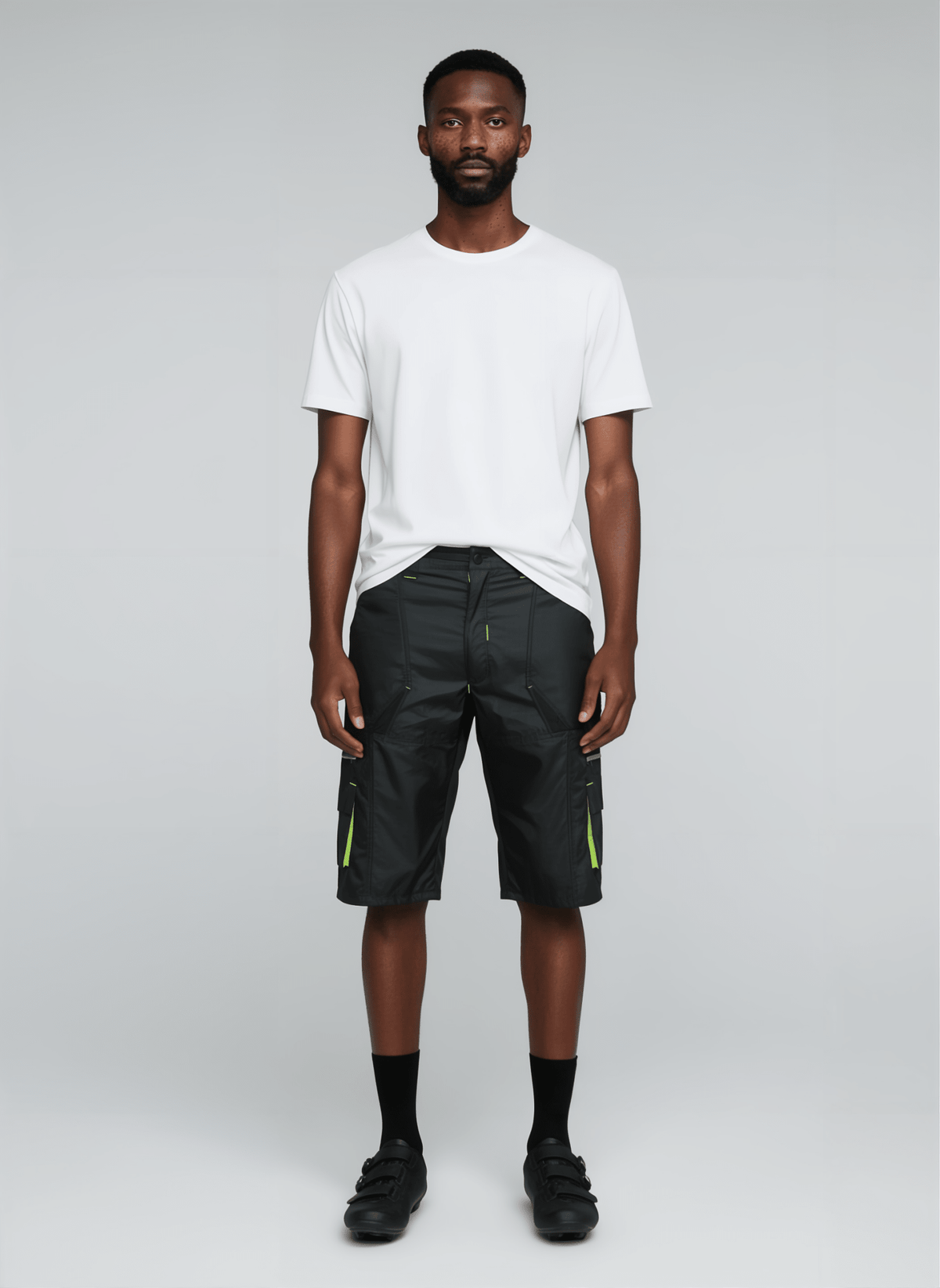 DK Gravel Shorts I — Long Baggy MTB Shorts (1/2 Pants) with 7 Pockets & Side Vents