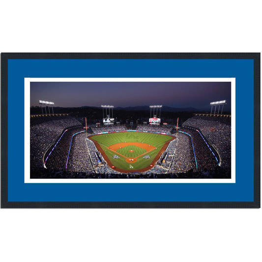 Framed Dodger Stadium Los Angeles Dodgers MLB 16x24 Baseball Photo Professionally Matted