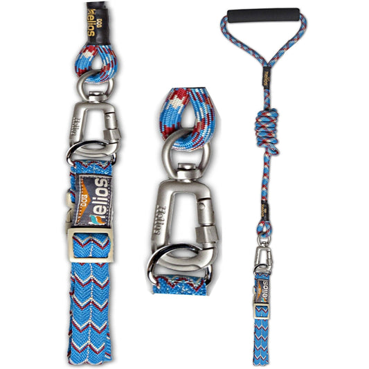 Dog Helios ® 'Dura-Tough' 2-in-1 Reflective Adjustable Fashion Dog Leash and Collar