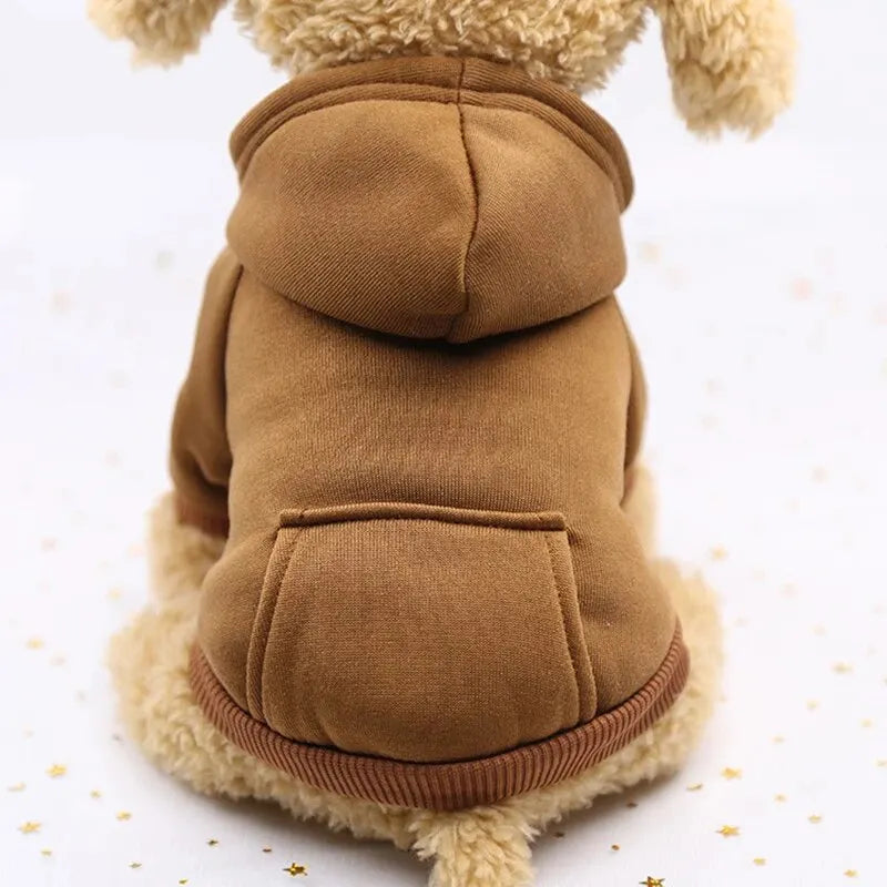 My Store Red Dog Hooded Sweater Cozy Pet Clothing