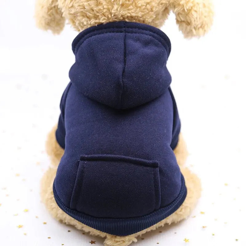 My Store Red Dog Hooded Sweater Cozy Pet Clothing