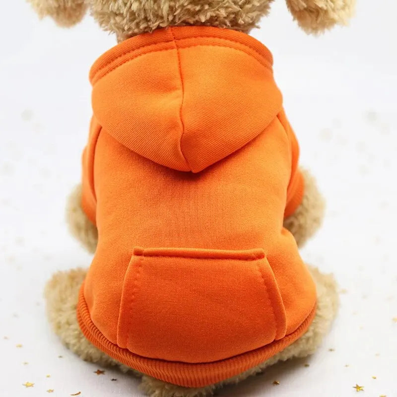 My Store Red Dog Hooded Sweater Cozy Pet Clothing