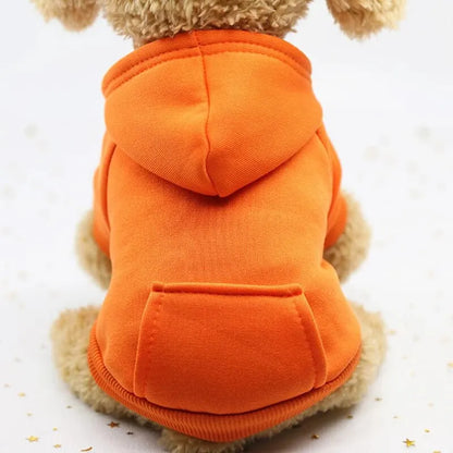 My Store Red Dog Hooded Sweater Cozy Pet Clothing