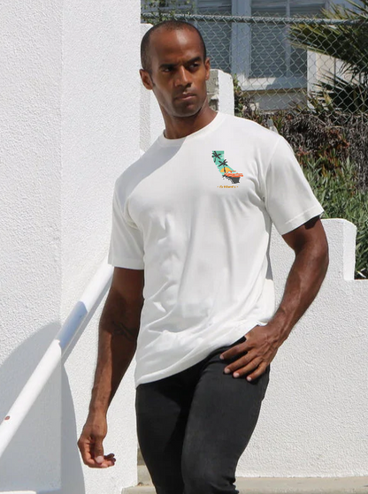 California Men's Bamboo Short Sleeve Graphic T-Shirt