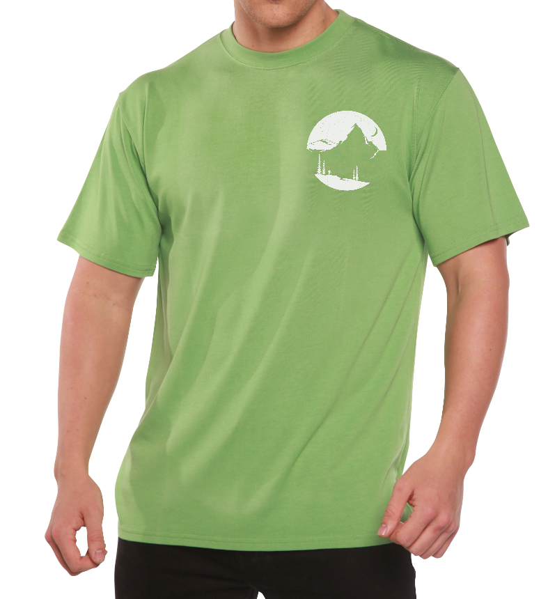 Explore More Men's Bamboo Viscose/Organic Cotton Printed T-Shirt