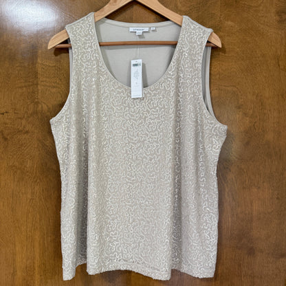 Chico's Knit Sequin Tank Top